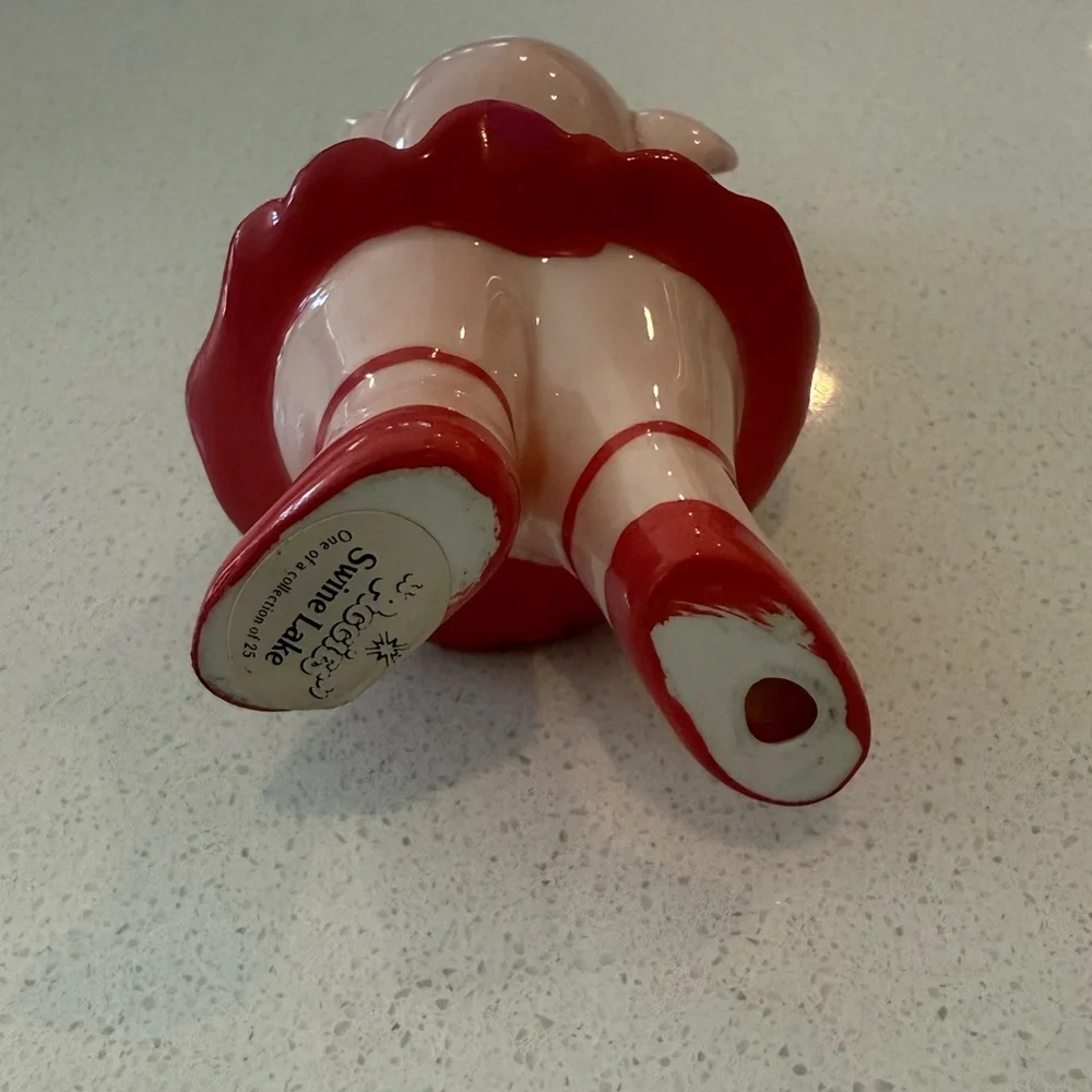 Danbury Mint Swine Lake Piggies Ceramic 4